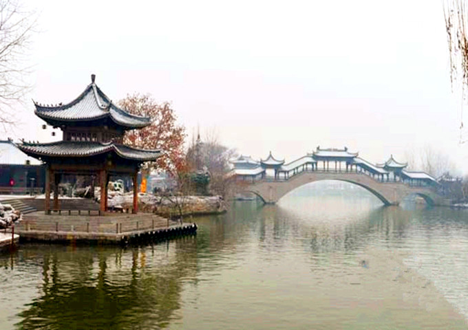 台儿庄古城冬景