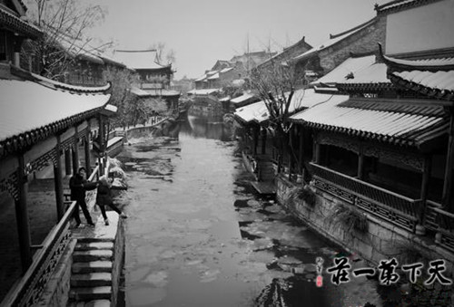 台儿庄古城雪景