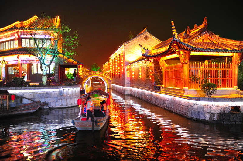 枣庄旅行台儿庄古城夏季风情
